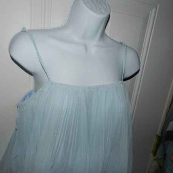 EXLURA Romper Dress Spaghetti Strap Chiffon Sky Blue XL🆕FAST⌚📦🏃🏻💨⚡🚚 - Picture 8 of 16